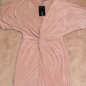 Full knot dress-blush